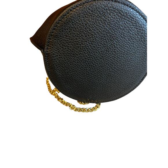 Davina Firenze Italian Leather Bucket Bag Gold Chain Detail - Picture 5 of 9